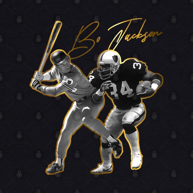 Bo Jackson Gold Tribute by darklordpug